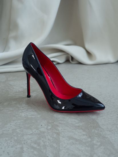 Женские туфли лодочки на шпильке - SHSS1002-010-lak-bl