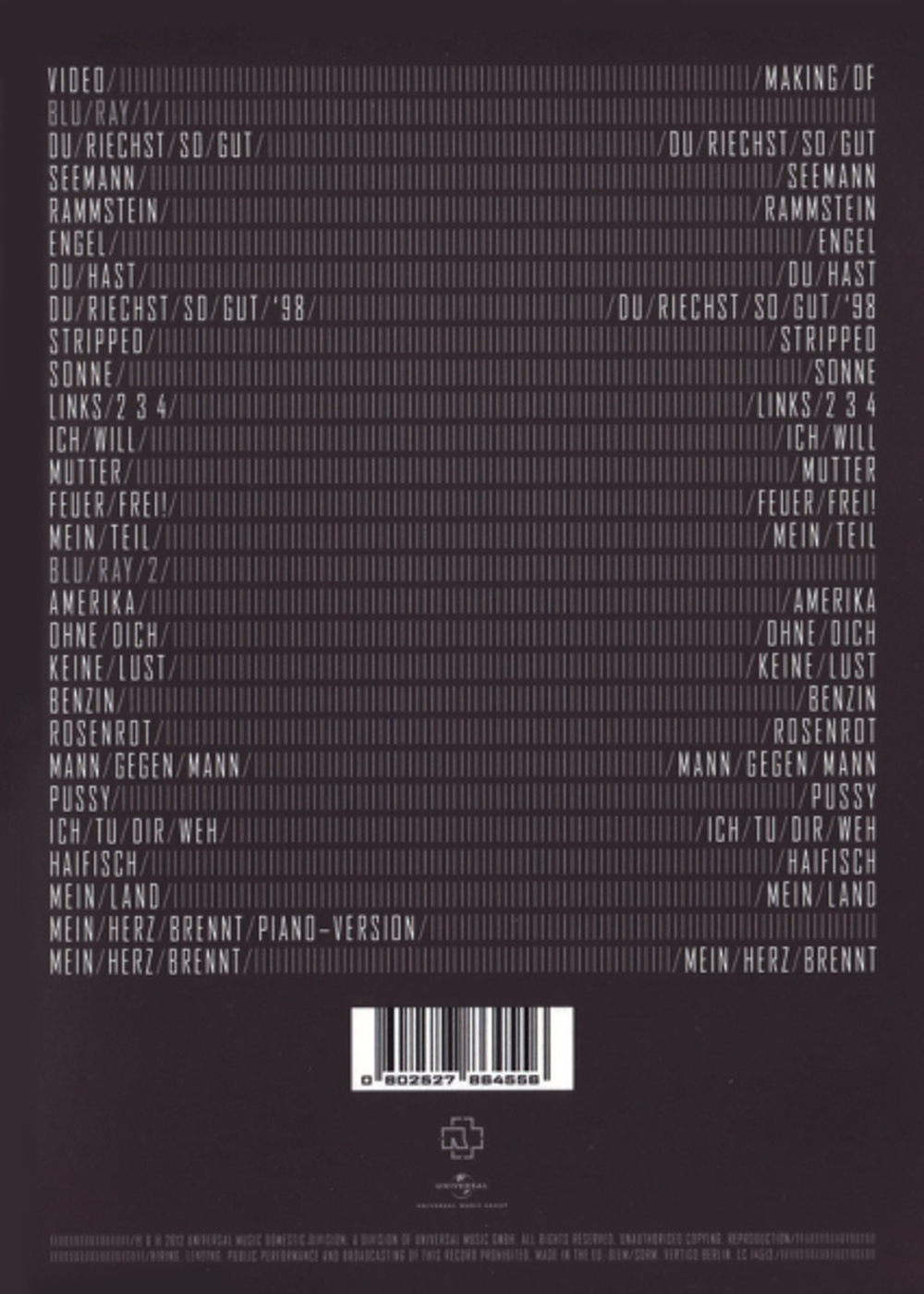 Rammstein / Videos 1995 - 2012 (2Blu-ray)