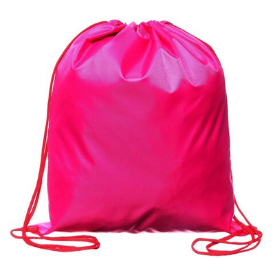 Мешок для обуви 420 х 340 мм, Calligrata Стандарт , (мягкий полиэстер, плотность 210 D), малиновый