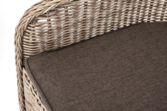 "Эспрессо–80 R" обеденная группа плетеная, цвет бежевый