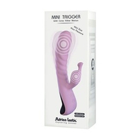 Нежно-розовый вибростимулятор 18см Adrien Lastic Mini Trigger