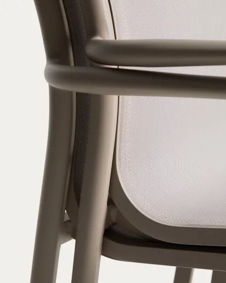 Комплект садовой мебели Brela стол и 6 стульев Luri из бежевого алюминия