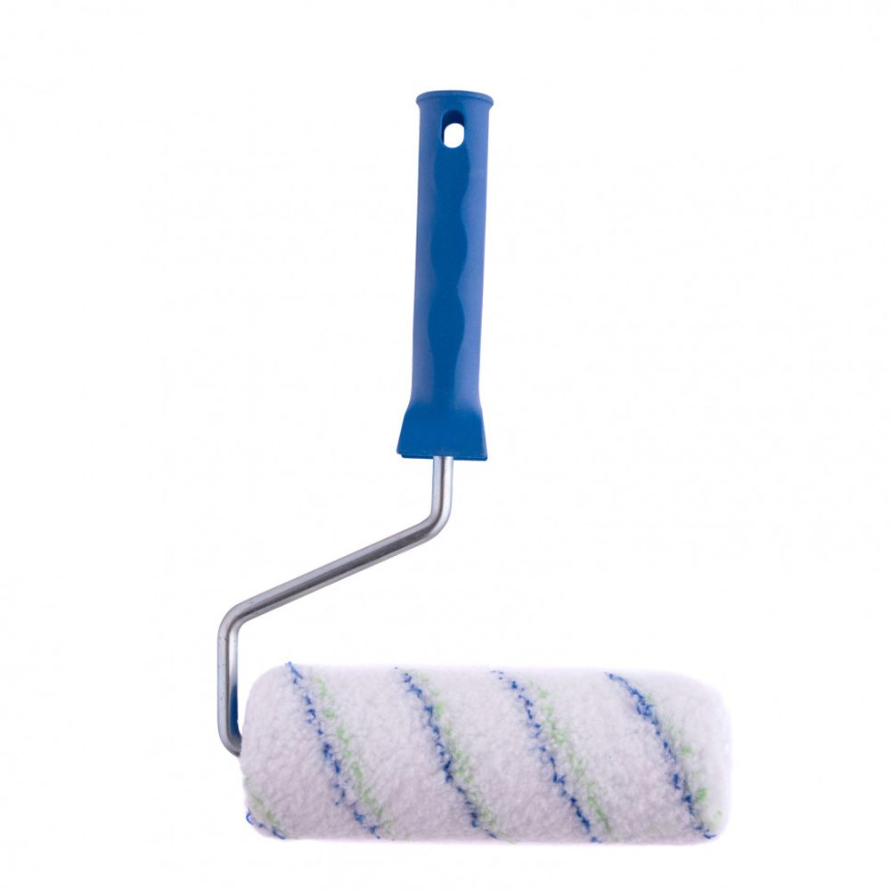 80136 Валик "Водные краски", 180 мм, ворс 12 мм, D - 48 мм, D ручки - 8 мм, полиэстер Сибртех