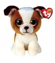 Yumşaq oyuncaq \ Мягкая игрушка \ Soft toys HUGO - brn/wht dog 15 sm