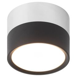 OL7 GX53 BK/CH Подсветка ЭРА Накладной под лампу Gx53, алюминий, цвет черный+хром | Накладные светильники