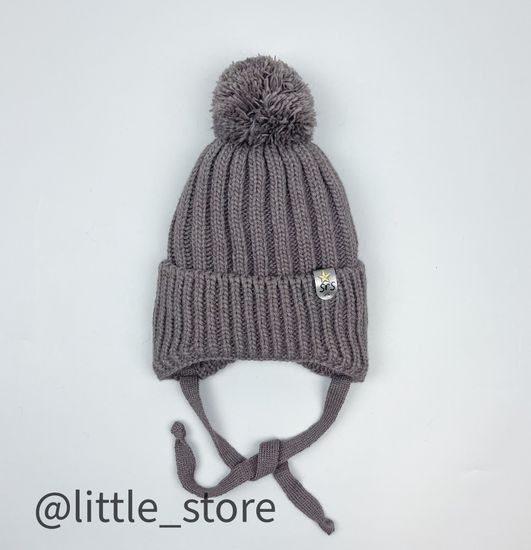 Шапка зимняя, Серо-бежевый