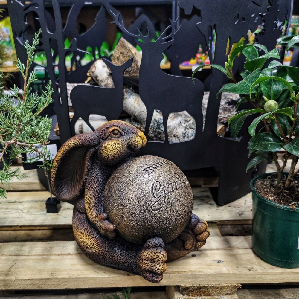 Садовая фигура Зайчик Малыш-Марио трюфель/бронза Закупка М04 получение март 2025 года