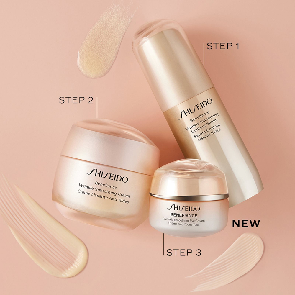 Shiseido Benefiance Wrinkle Smoothing Eye Cream - питательный крем для глаз, уменьшающий морщины /   15  ml  / GTIN 768614208570