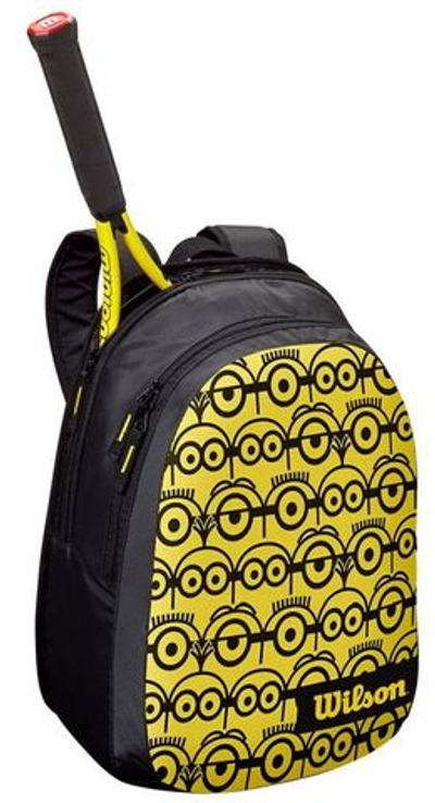 Рюкзак теннисный Wilson Minions Jr Backpack - black/yellow