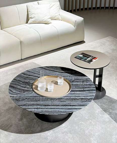 Журнальный стол Vecoli L, Ø90х35 см, с местом для хранения