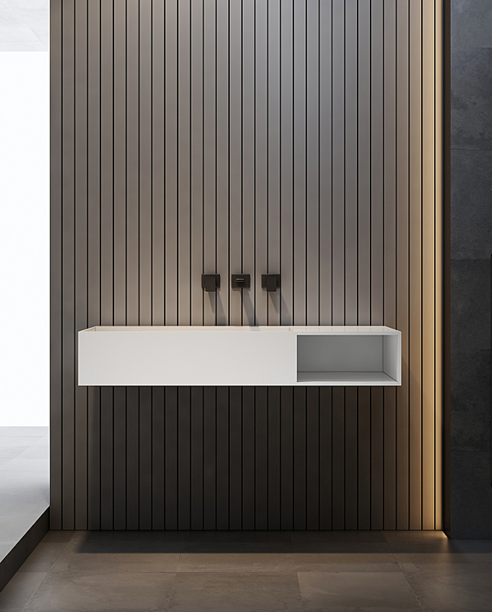 Раковина Abber Stein 120 R AS2640-1.2 R Белая матовая