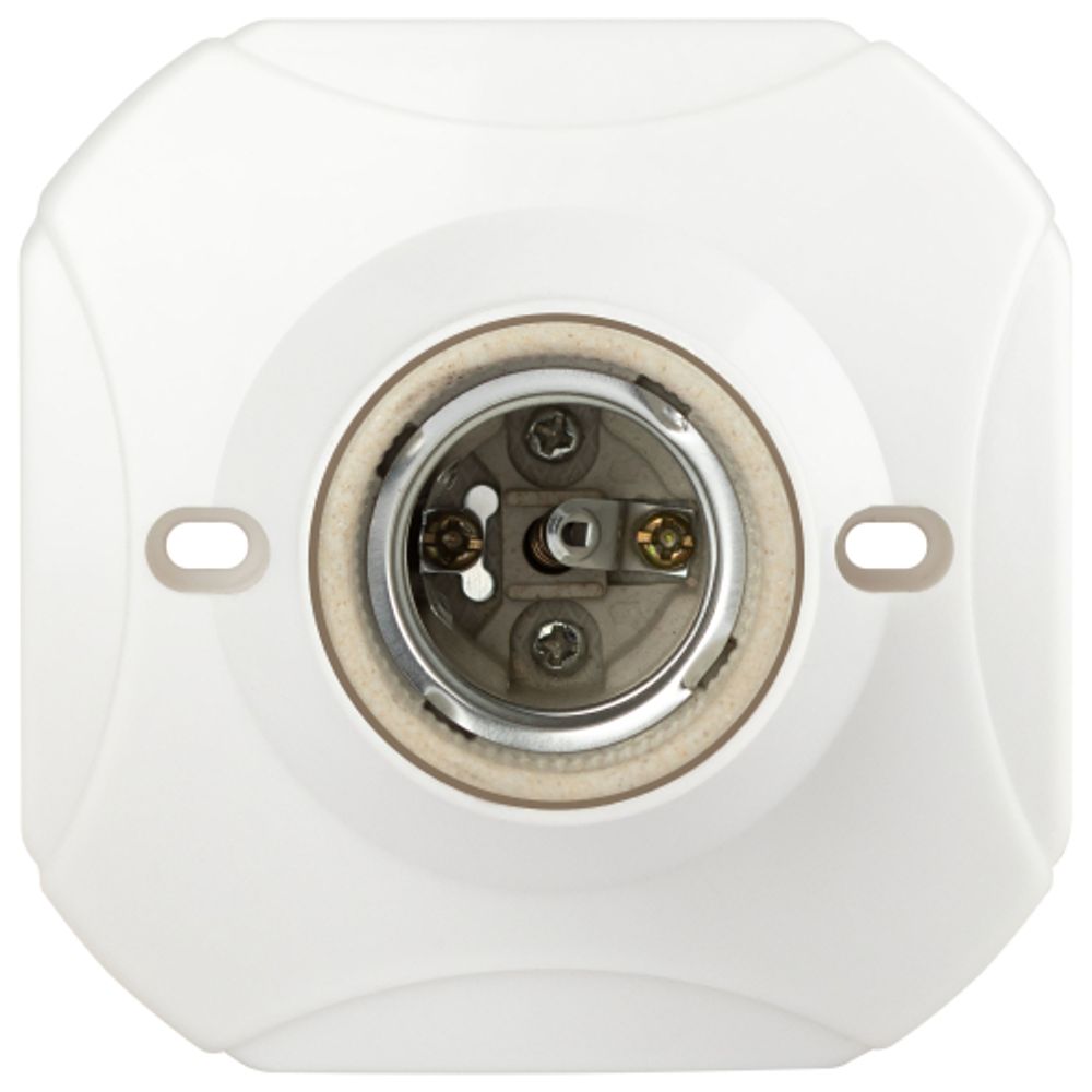 Патрон-основание ЭРА Е27 керамический белый