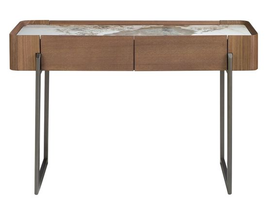 Консоль прямоугольная 3254/437-X из ореха и керамики