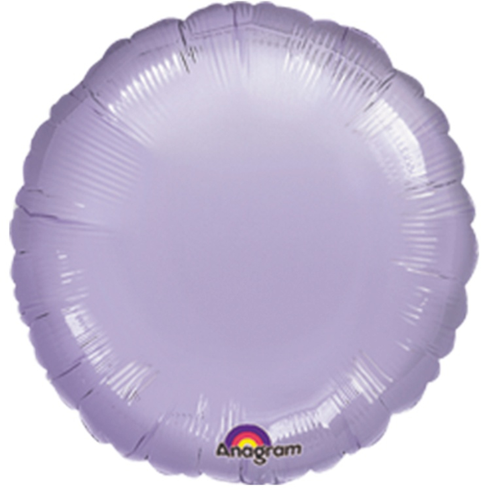 Шар фольгированный Круг 43 см (Сиреневый)