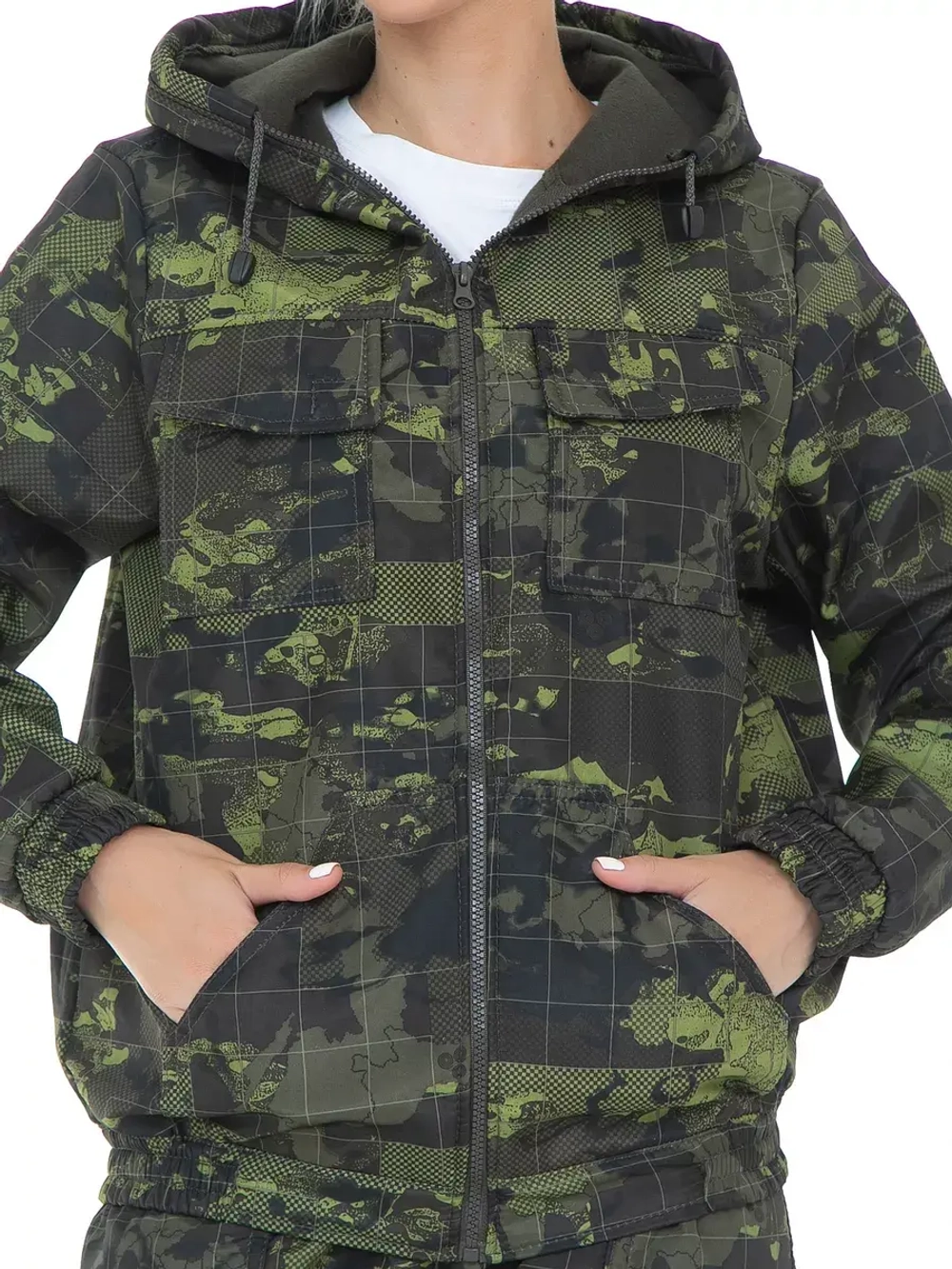Спортивный костюм камуфляжный на флисе с Рипстопом RWFCITY