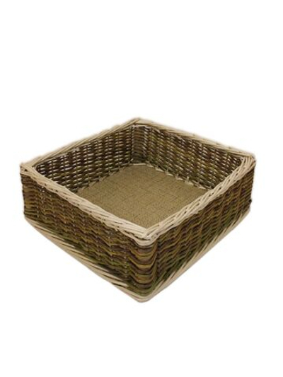 Корзина плетеная из ивовой лозы интерьерная, органайзер для хранения продуктов, кухонных принадлежностей, косметики, длина 35 см ширина 33 см высота 13 см