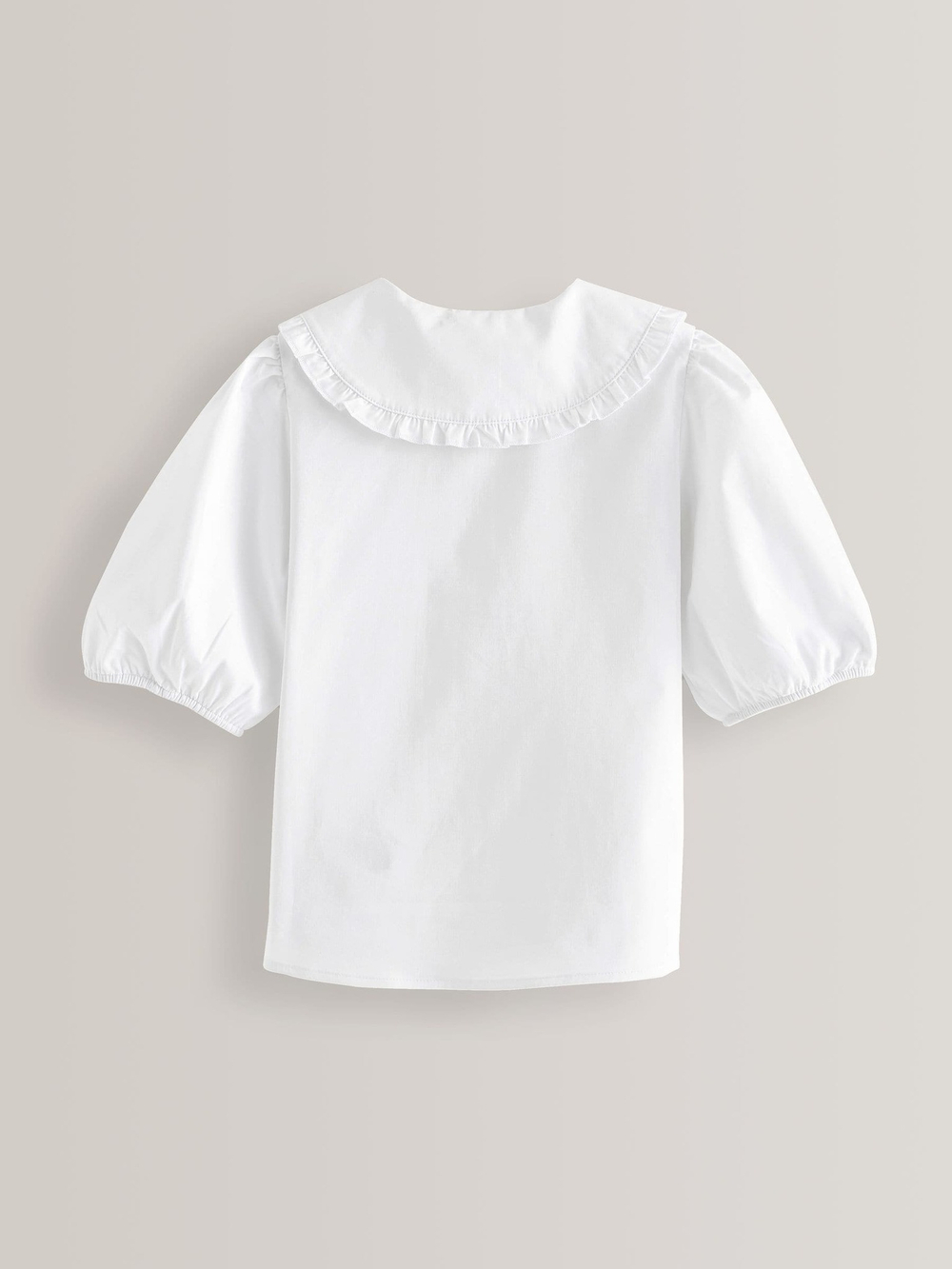 Блуза с коротким рукавом школьная для девочки Next 918-453, Белый