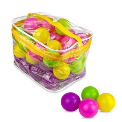 Шары бассейна "Тутти-фрутти" 50 шт, в сумке ПВХ (Лена)