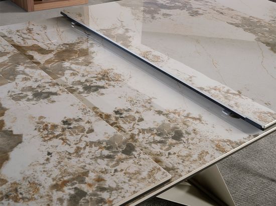 Раздвижной обеденный стол 1114/MC2207DT из мраморной керамики Испания 