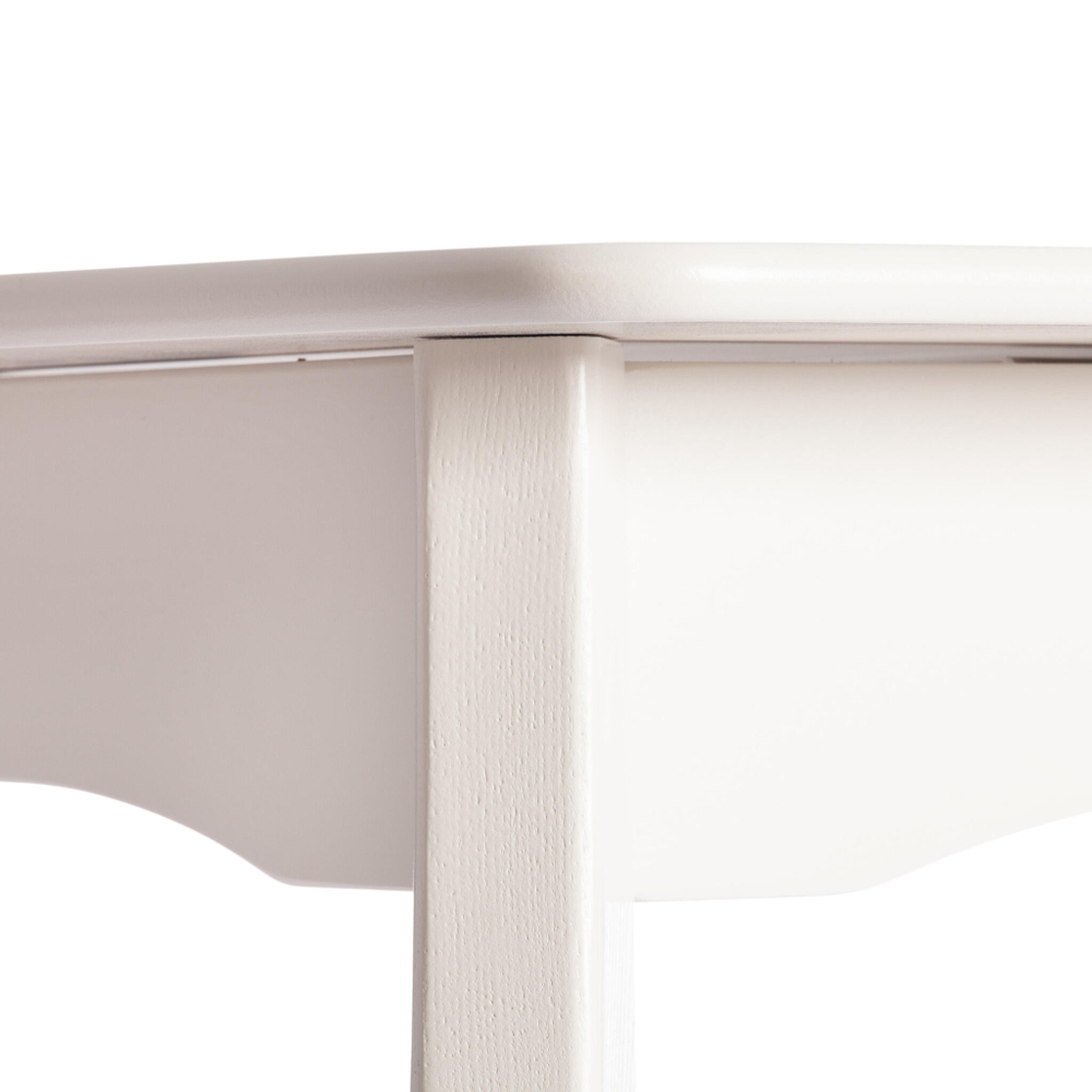 Стол CATERINA PROVENCE  бук, мдф, 100+30x70x75 см, Ivory white