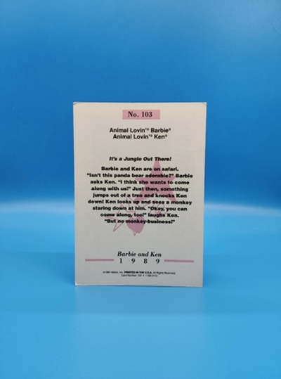 Аксессуар винтажная карточка Барби 90х 031003