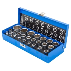 Головки 1/4'', 1/2'', набор 25пр. (6гр.) Forsage F-50121G