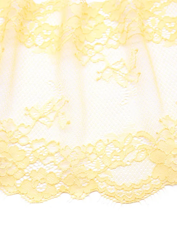 03-229 Кружево эластичные реснички 17 см, желтый