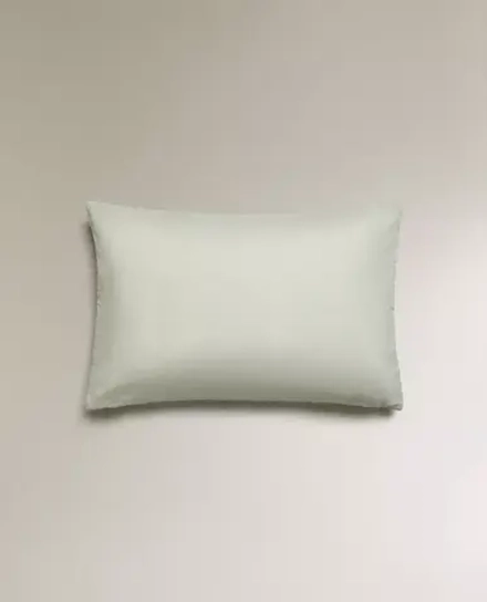 ZARA HOME НАВОЛОЧКА ДЛЯ ДЕКОРАТИВНОЙ ПОДУШКИ С ДЕКОРАТИВНОЙ СТРОЧКОЙ, СИНИЙ