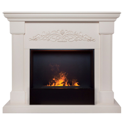 Электрокамин RealFlame Ofelia 26 BG орхидея с очагом 3D Cassette 630 BLACK PANEL