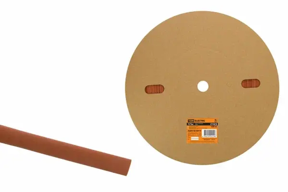 Трубка ТУТнг 10/5 красная (100 м/ролл) TDM SQ0518-0019