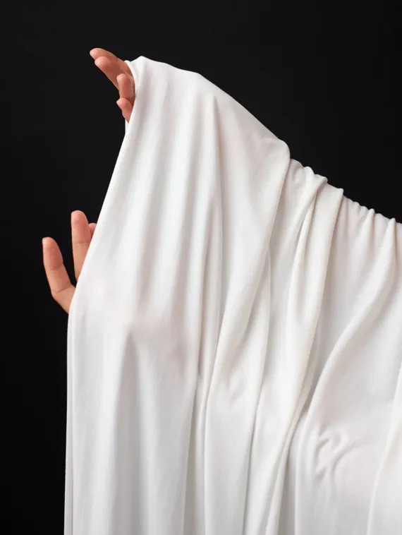 Модал, кулирная гладь, Турция, айвори 004