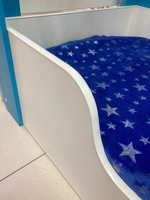 Кровать Теремок Бэби белый/бирюза 800*1600