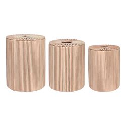 Корзина плетеная Dholak Beige из коллекции Ethnic, размер L