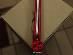 Нож Spyderco Paramilitary 2 Tanto G10 - красная рукоять, клинок сатин RK/472