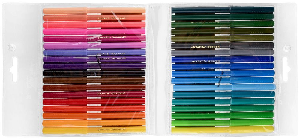 Фломастеры 36 цветов Каляка-Маляка