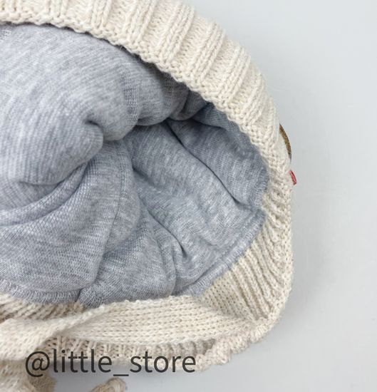 Шапка зимняя "Медвежонок" Св бежевая