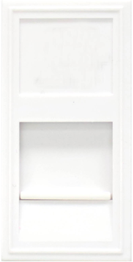 Розетка DEC RJ45 UTP кат.6,  1мод.,  бел. матовая (22.5х45мм)