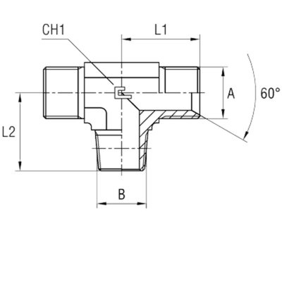 Штуцер FTC BSP 3/8 - BSPT 3/8