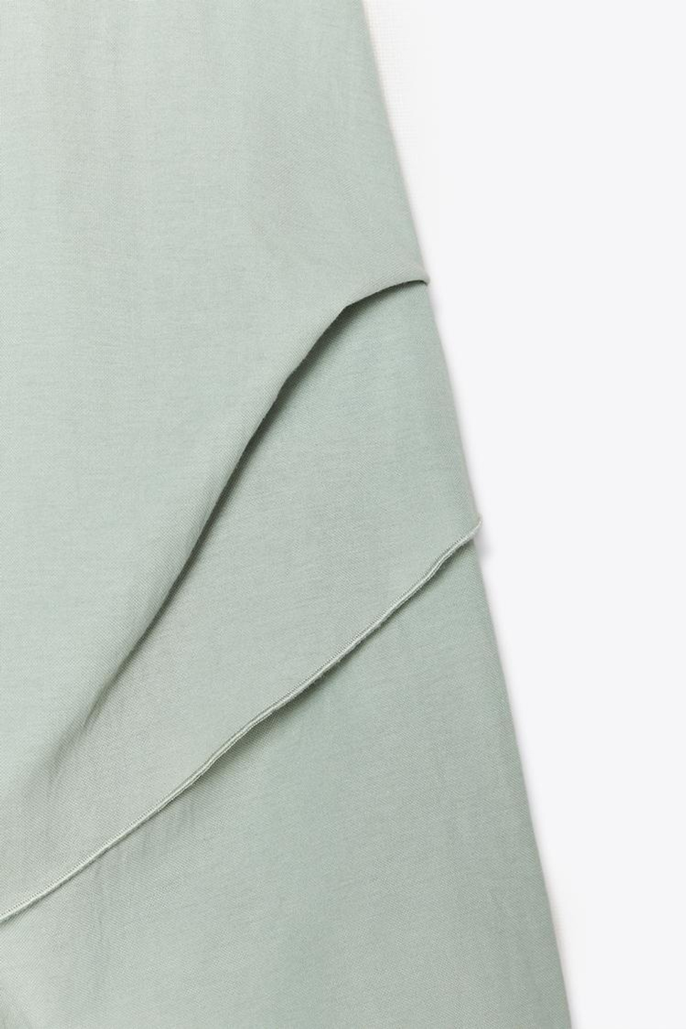 ZARA ТОП С ГОРЛОВИНОЙ ХАЛТЕР И ОТКРЫТОЙ СПИНОЙ, ЦВЕТ МОРСКОЙ ВОЛНЫ