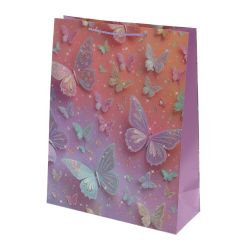 GAEM Пакет подарочный L (бумага 210г/м2, блок микс 12шт), L31 W12 H40 см, 4в.