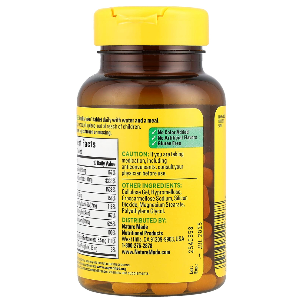 Nature Made, Super B-Complex с витамином C, 140 таблеток