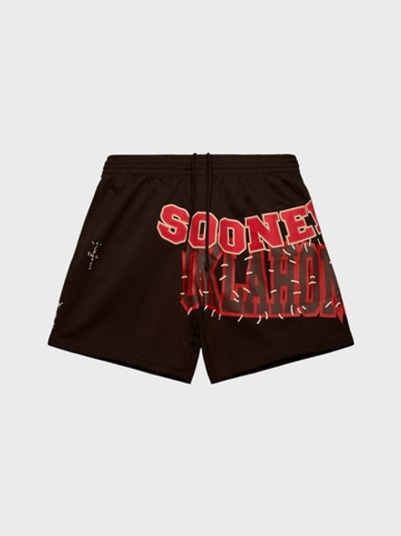 Шорты Cactus Jack Travis Scott x Mitchell & Ness University Of Oklahoma Basketball Brown
