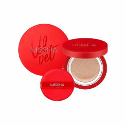 Тональный кушон с матовым финишем.  Missha Тон 23 Velvet Finish Cushion SPF50+ PA+++№23 15 гр.