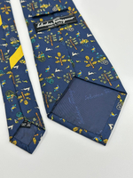 Галстук синий Salvatore Ferragamo