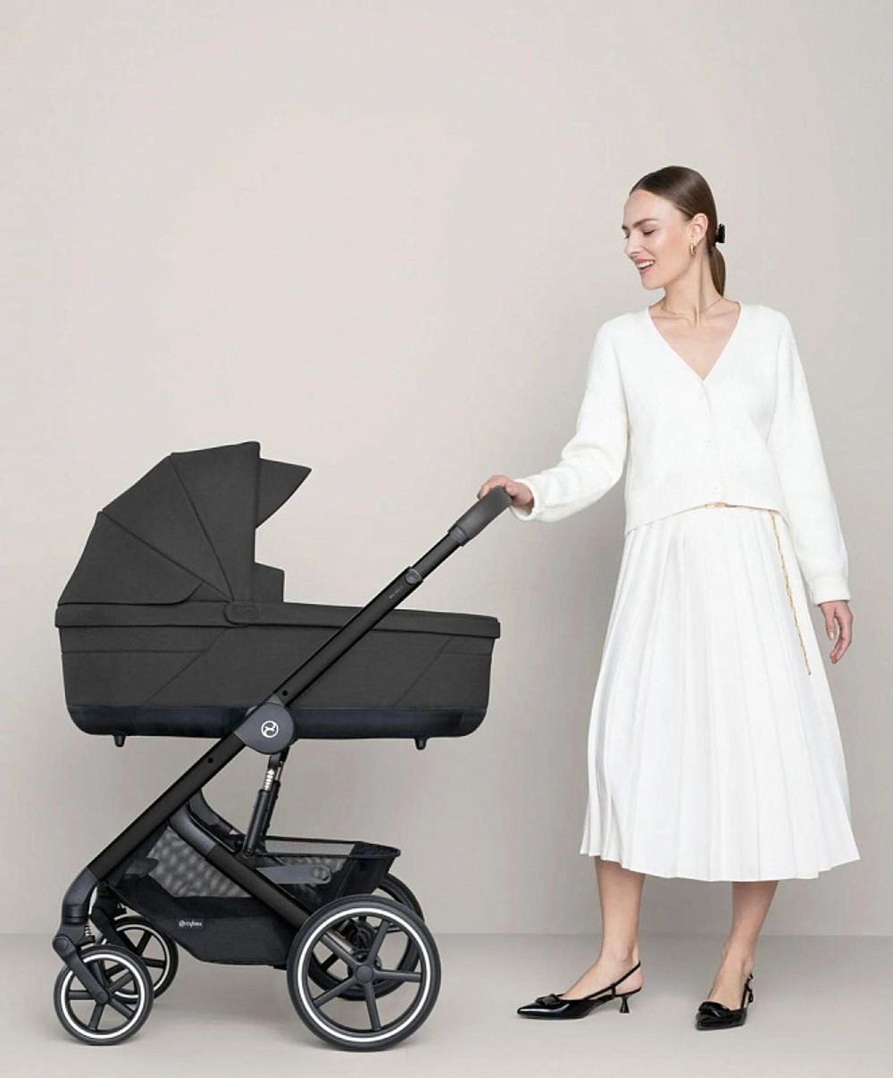 Коляска Cybex Balios S Lux BLK 2025 2 в 1 Moon Black с дождевиками