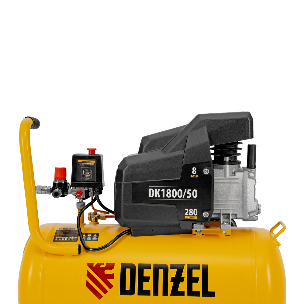 Компрессор воздушный DK1800/50, Х-PRO 1.8 кВт, 280л/мин, 50л Denzel