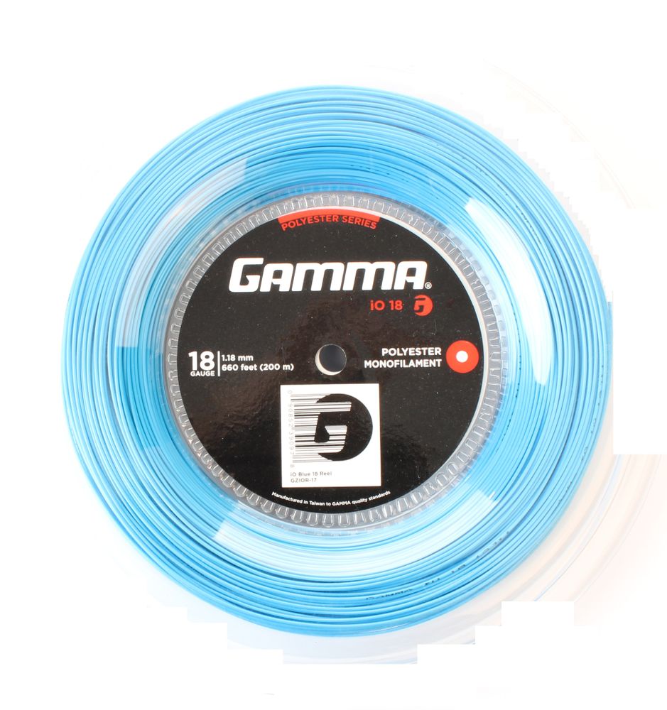 Струны теннисные Gamma iO (200 m) - blue