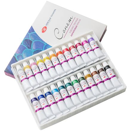 Краски акриловые Гамма Соннет, 24цв. по 10мл туба