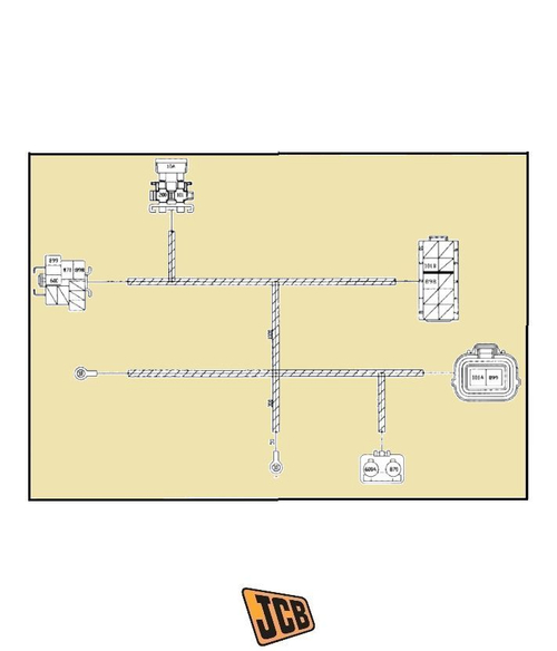 Жгут проводов кабины JCB 332/D0598, 332-D0598, 332D0598