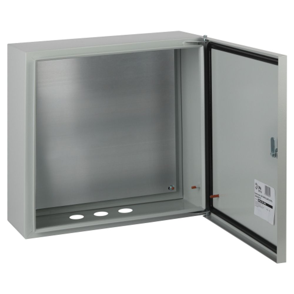 Корпус металлический ЭРА SIMPLE ЩМПг-05 (400x400x175) IP54 У2 серый | Корпуса металлические с монтажной панелью